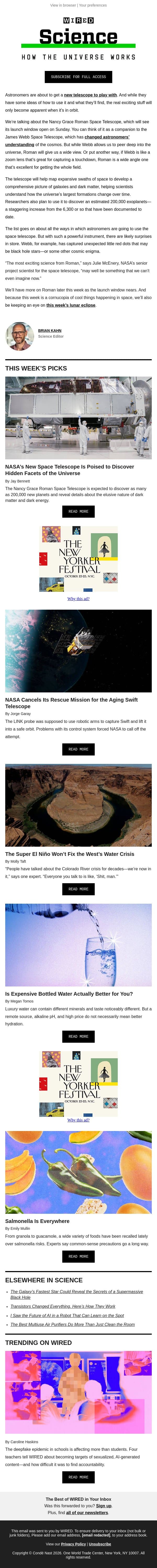 Astronomers could discover 200,000 new planets with this telescope email from Wired screenshot