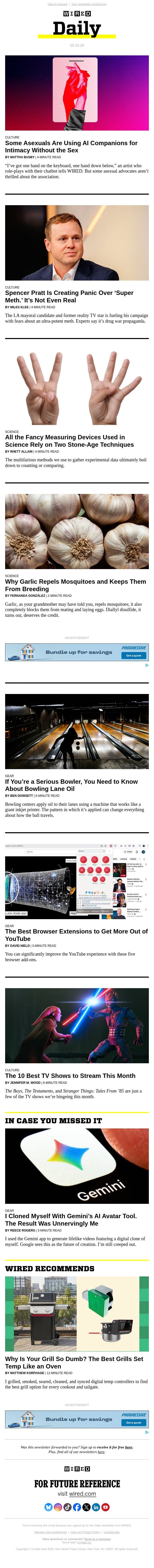Some asexual people are using AI for intimacy without the sex email from Wired screenshot