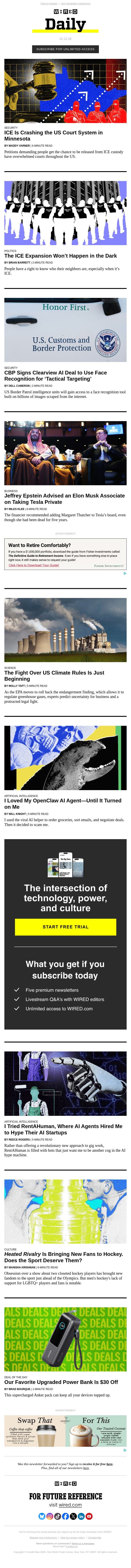The ICE expansion won’t happen in the dark email from Wired screenshot