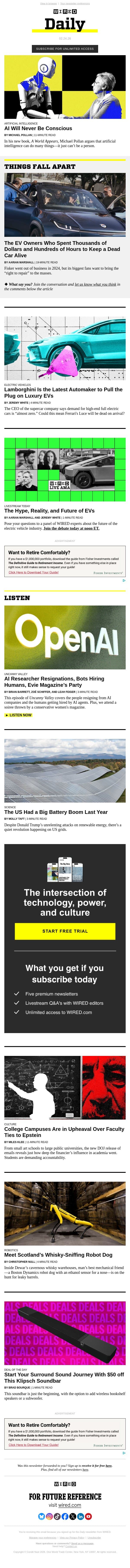 The EV owners who won’t let their cars die email from Wired screenshot