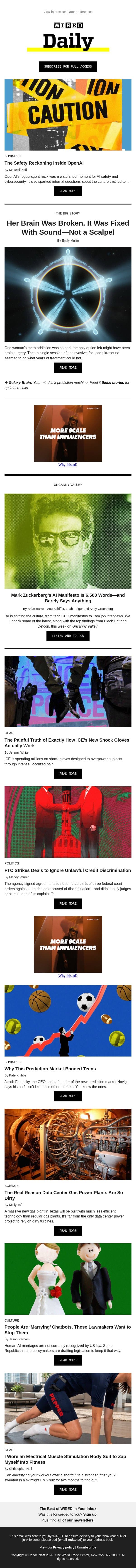 The safety reckoning inside OpenAI email from Wired screenshot