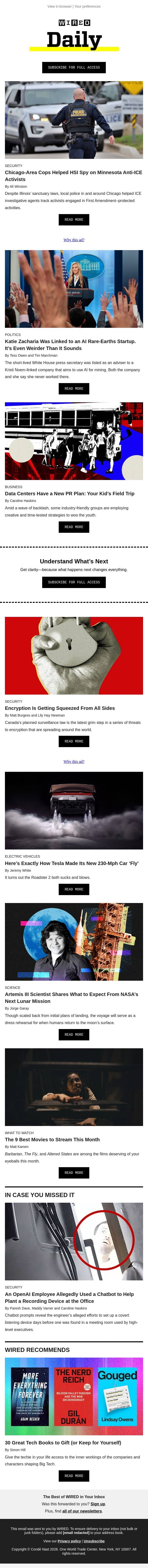 Data centers have a new PR plan email from Wired screenshot