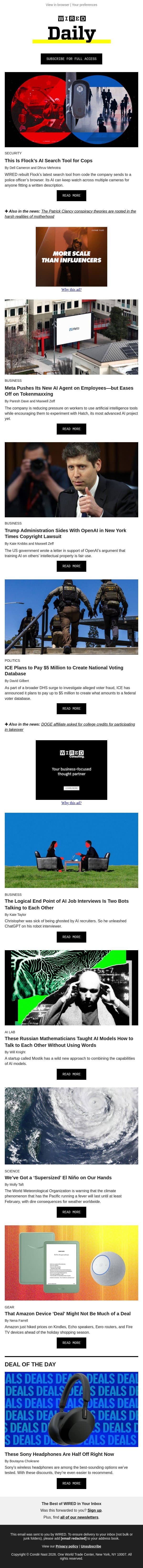 This is Flock’s AI search tool for cops email from Wired screenshot