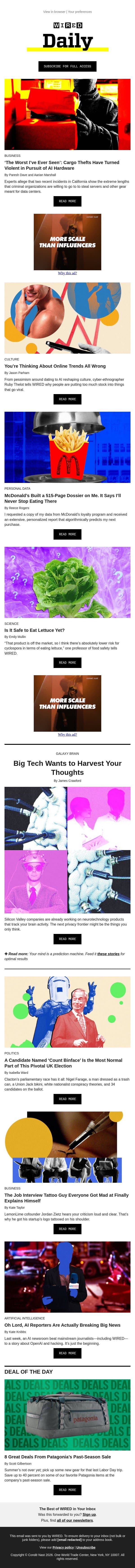 Big Tech wants to harvest your thoughts email from Wired screenshot