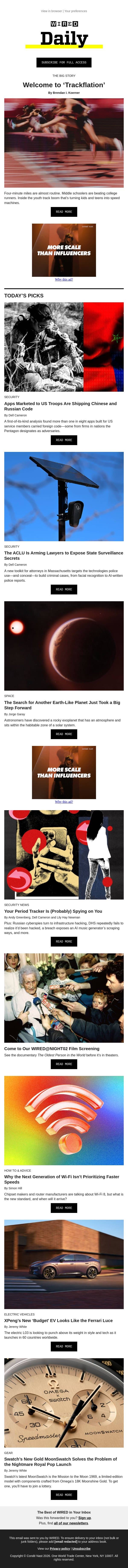 Welcome to ‘trackflation’: Elite young runners are becoming freakishly fast email from Wired screenshot