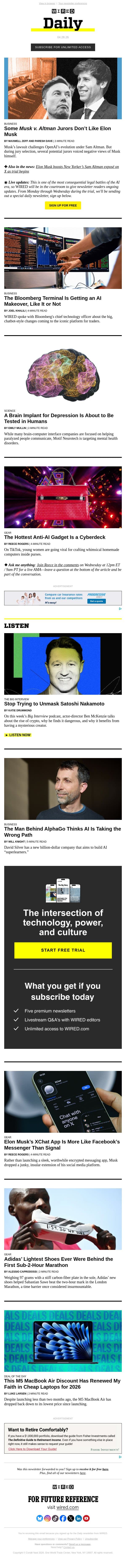 Musk v. Altman: Lawsuit challenges OpenAI’s evolution email from Wired screenshot