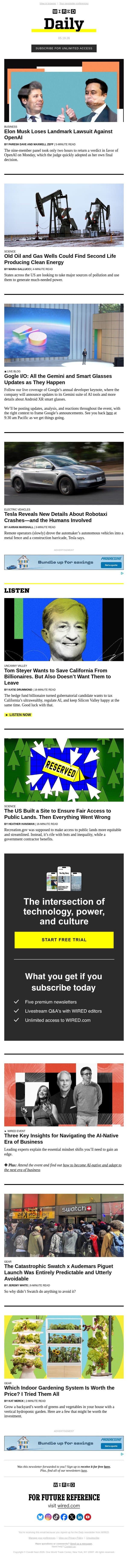 Musk suffered worst defeat possible in legal battle against OpenAI email from Wired screenshot
