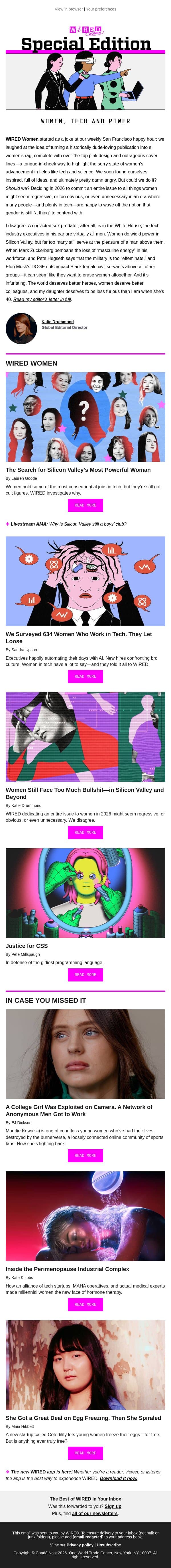 Special edition: Who runs the world? email from Wired screenshot