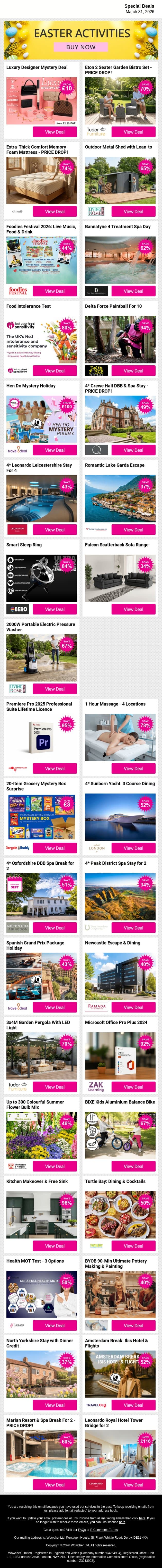 ✨ Something for Every Plan – Explore Now email from Wowcher screenshot