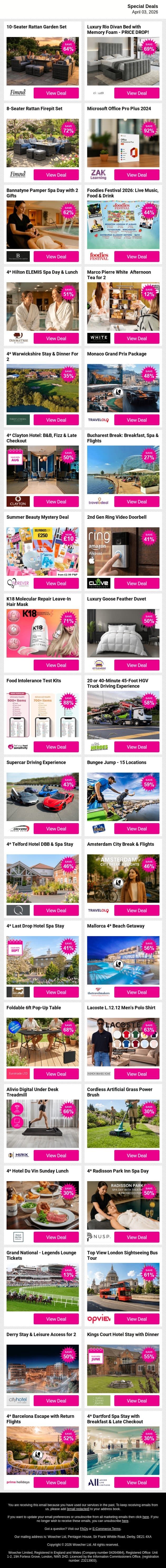 🔥 What Everyone’s Loving – See What’s Inside email from Wowcher screenshot