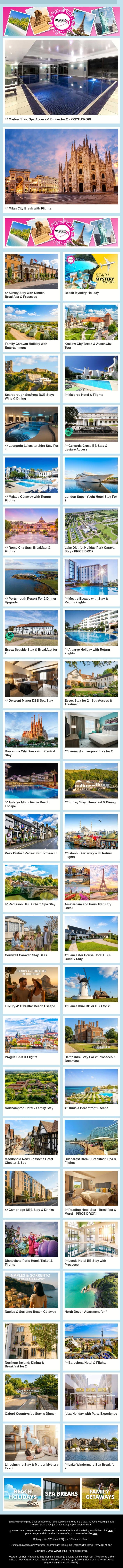 🌍 That Place You Keep Daydreaming About - We Have The Deal email from Wowcher screenshot