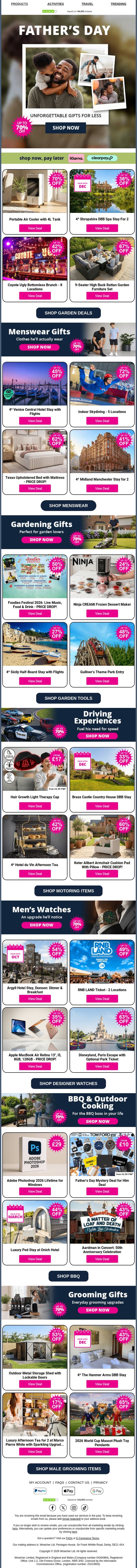 🛒 These Deals Feel Like They Were Picked For You 💸 email from Wowcher screenshot