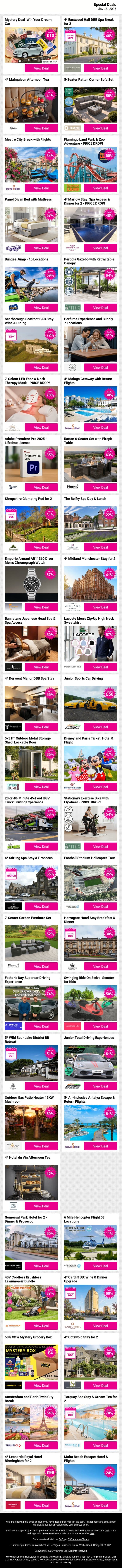 🚨 Things Got Very Interesting In Today’s Email🛍️ email from Wowcher screenshot