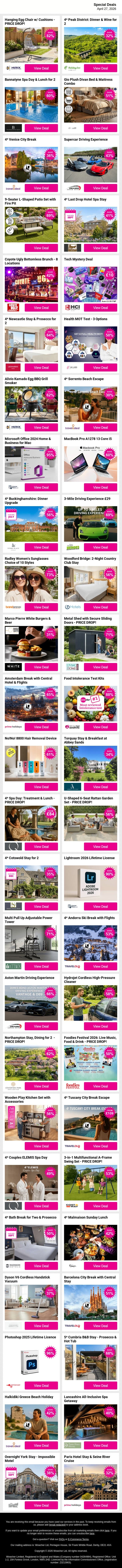 This One’s Not Like the Others – Open Now🛒🔥 email from Wowcher screenshot