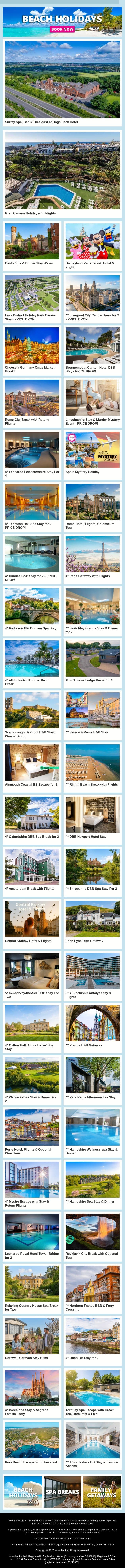 🌍 Ready To Turn Your Payday Into Travel Plans? 🏖️💸 email from Wowcher screenshot