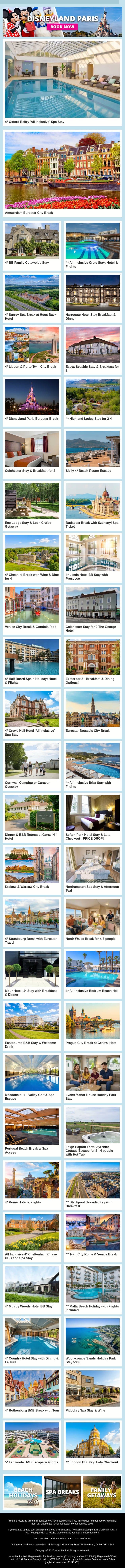 🧳 New Horizons Are Calling - Will You Answer? 🧭✈️ email from Wowcher screenshot