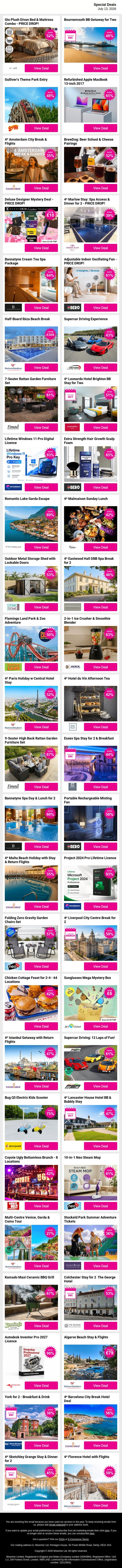 🤩 From Getaways To Great Buys - Ready To Explore? 👀 email from Wowcher screenshot