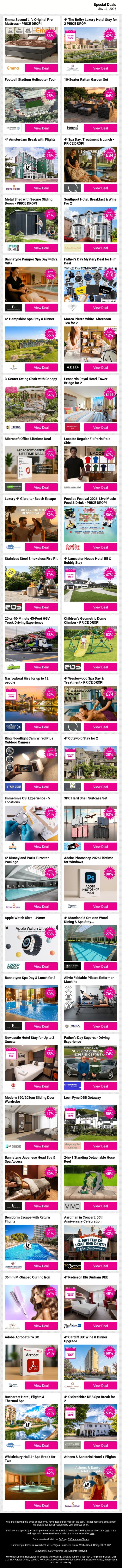 👀 Scroll Carefully… The Best Deal Might Be Hiding Inside email from Wowcher screenshot