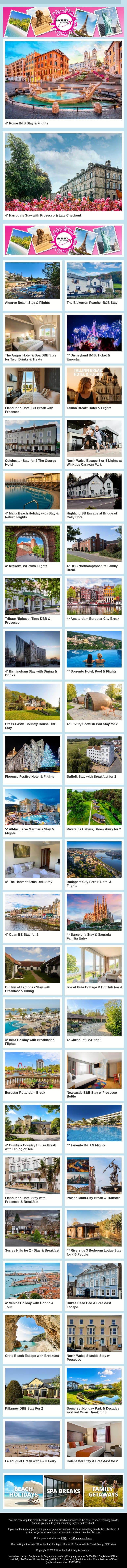 🌴 New Travel Deals Are Waiting To Be Discovered Today ✈️ email from Wowcher screenshot