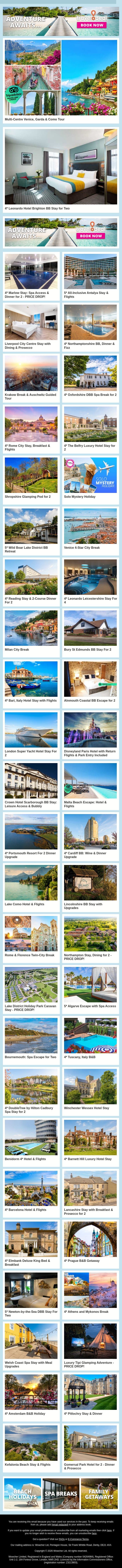 🌍 That Holiday Feeling Starts With Your Payday Click ✈️🤩 email from Wowcher screenshot