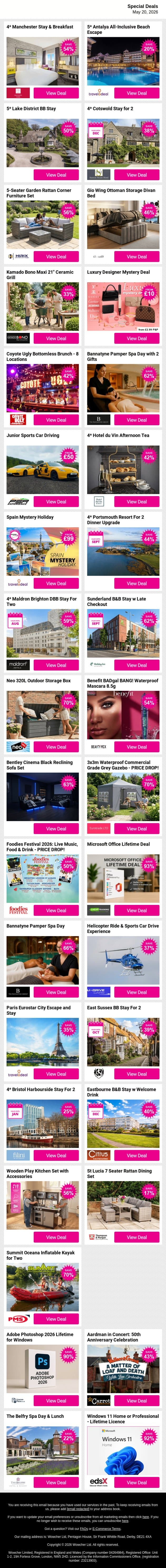 The fun starts the second you open this π Tap in email from Wowcher screenshot