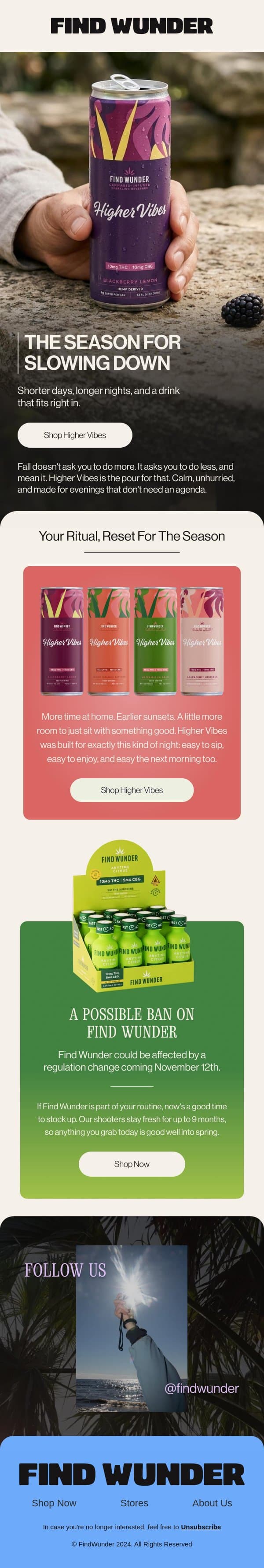 Fall's here… So is your new ritual email from Wunder screenshot