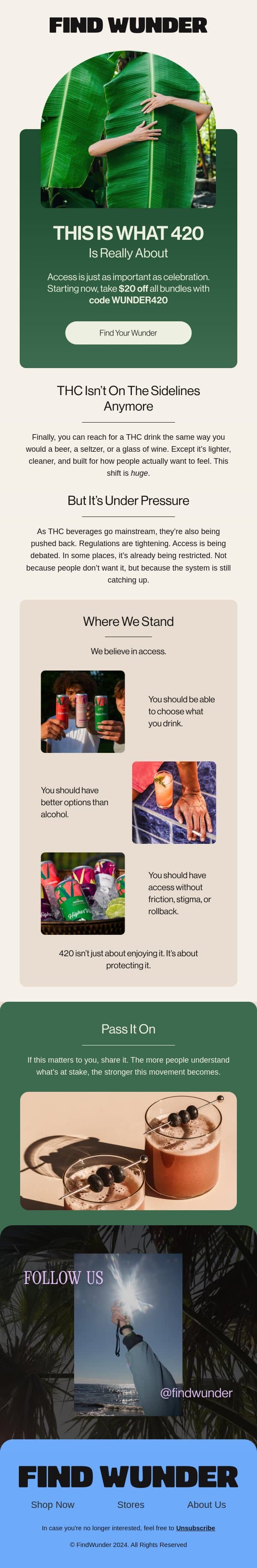 This is bigger than 420 email from Wunder screenshot