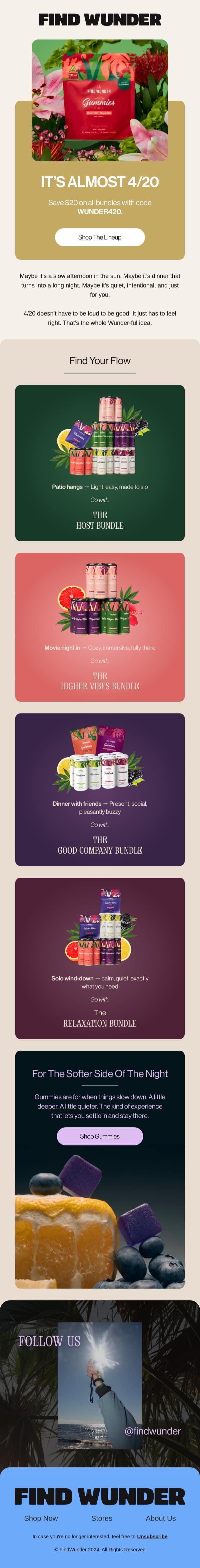How are you celebrating tomorrow? email from Wunder screenshot