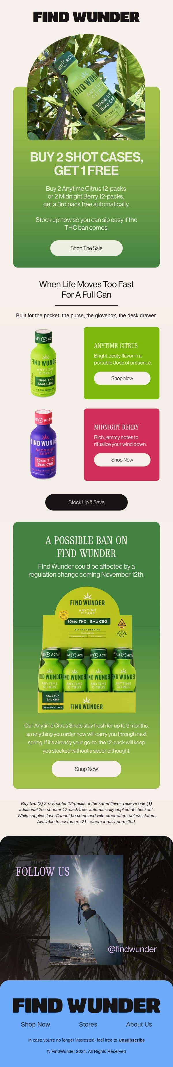 Buy 2 shooter packs, get 1 free email from Wunder screenshot