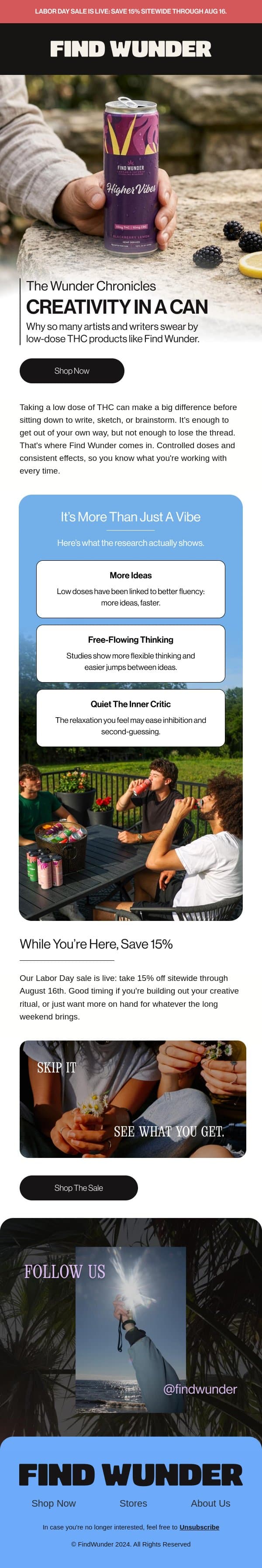 Why creatives love Find Wunder email from Wunder screenshot