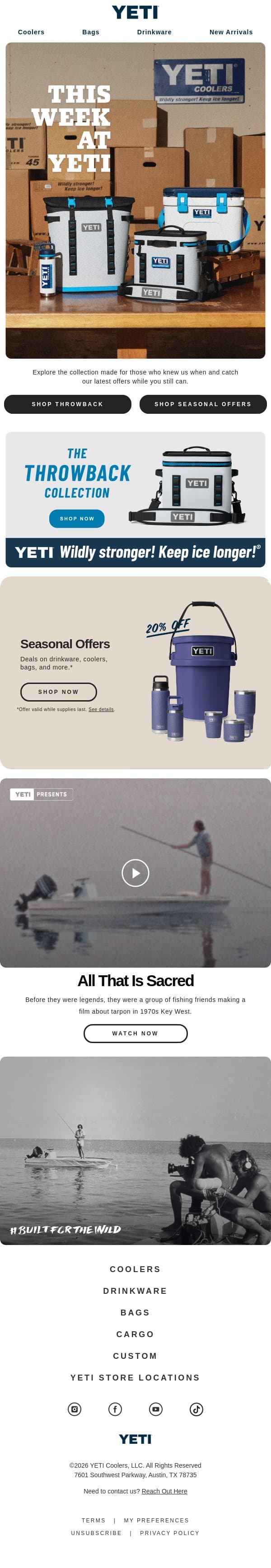 A Color Drop That’s Better Than New email from Yeti screenshot