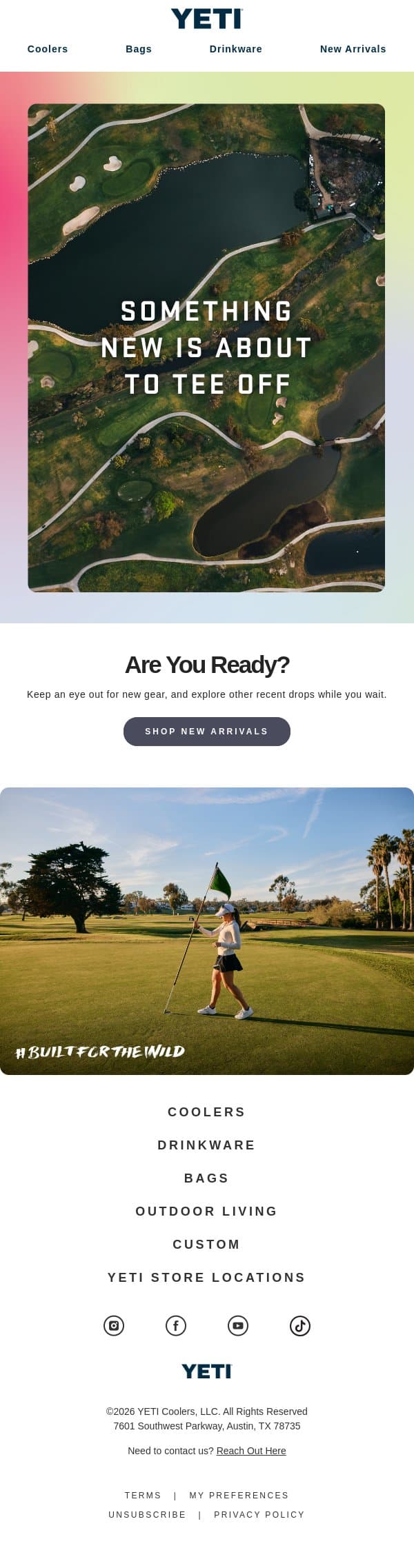 Color Drop Incoming email from Yeti screenshot