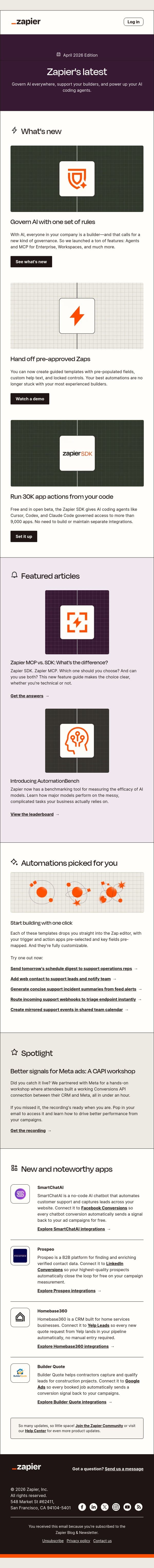 New ways to govern (and enable) AI email from Zapier screenshot