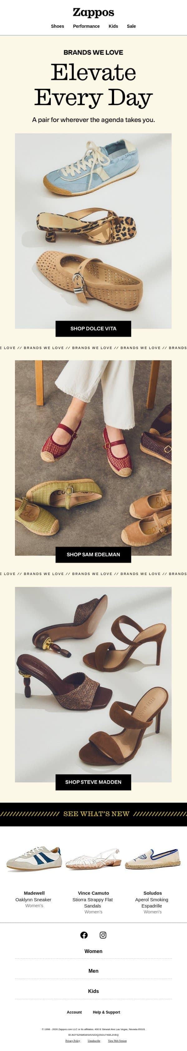 Polish off your look with our favorites email from Zappos screenshot