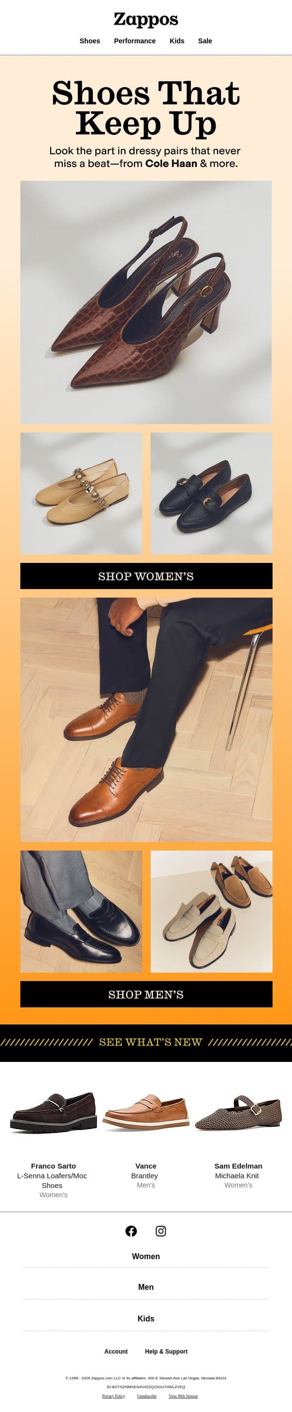 Shoes worth showing up in email from Zappos screenshot