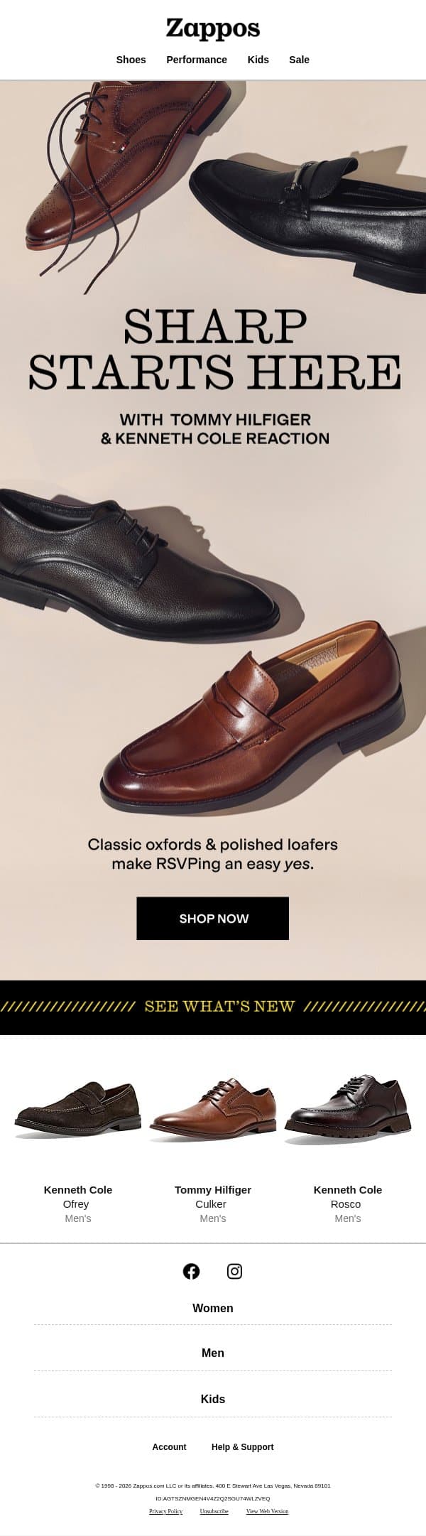 When the invite says “dress up” email from Zappos screenshot