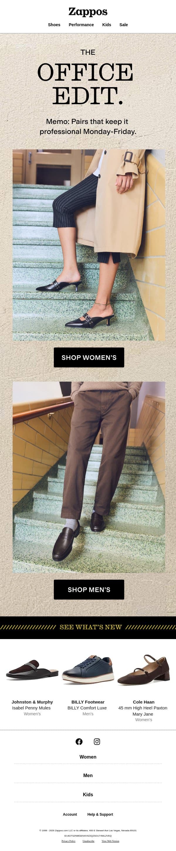 Refresh your 9-to-5 💼 email from Zappos screenshot