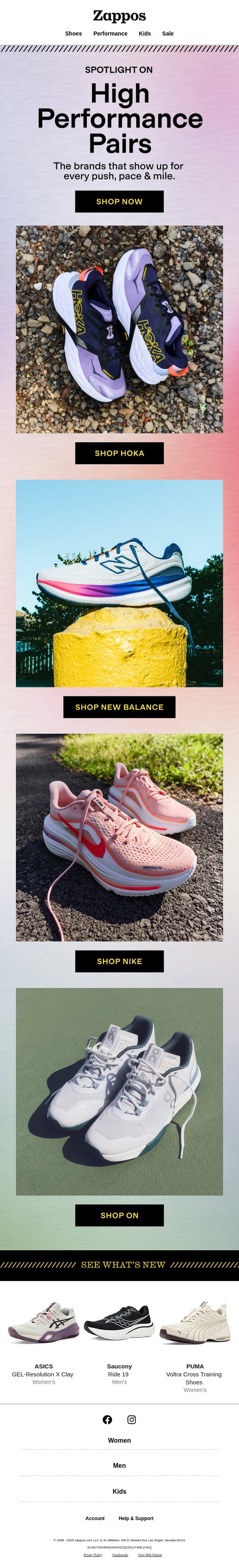 Go mode: activated 🔥 email from Zappos screenshot