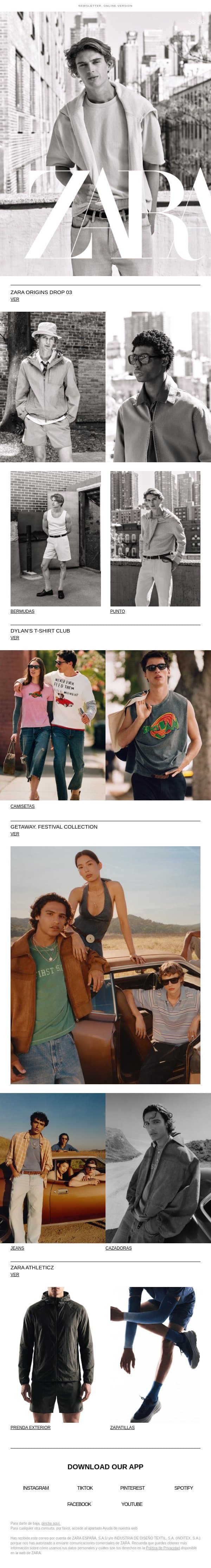 Man | Descubre nuestra selección de la semana email from Zara screenshot