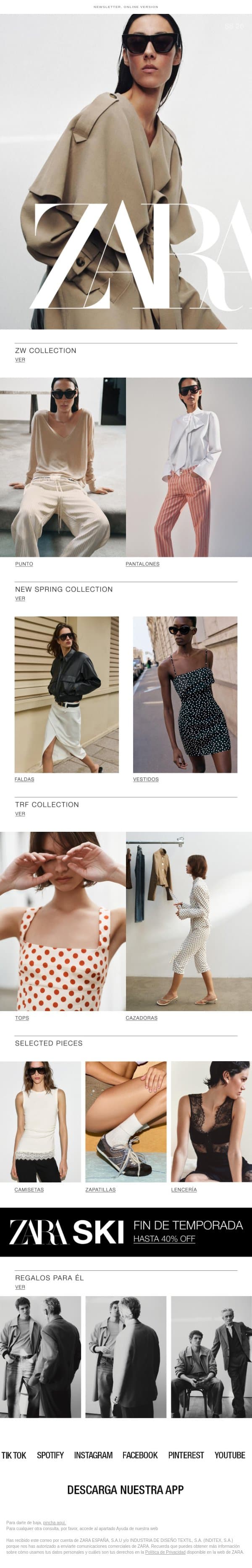Woman | Descubre las novedades de esta semana email from Zara screenshot