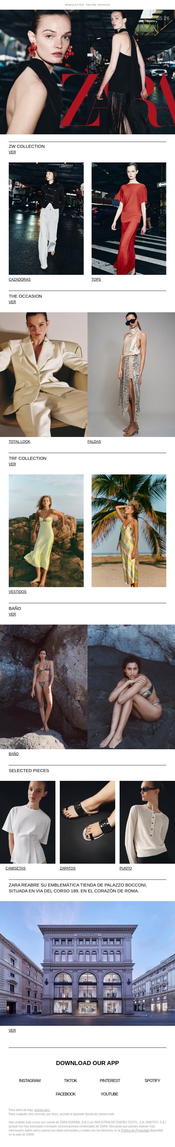 Woman | Special Occasion email from Zara screenshot