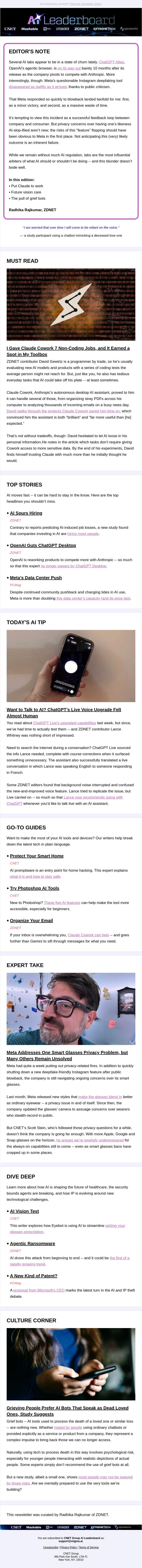7 Ways to Use Claude Cowork email from ZDNet screenshot