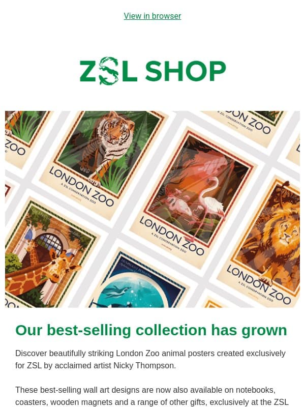 Just landed at the ZSL Shop 👀 email from ZSL
