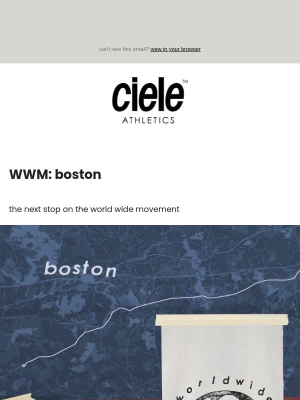 WWM: boston email from – Ciele Athletics