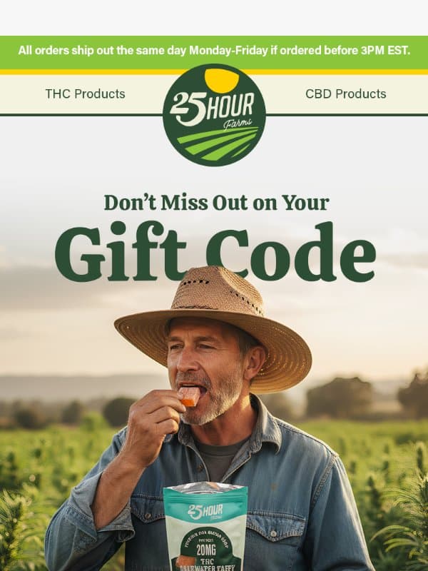 🌱🥦💨Your 20% Discount is Calling You! email from 25 Hour Farms