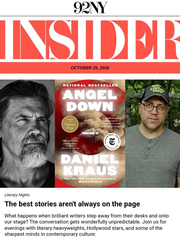 The Insider: Gary Shteyngart, Jennifer Lopez, Hunter Biden, Sense & Sensibility email from 92nd Street Y