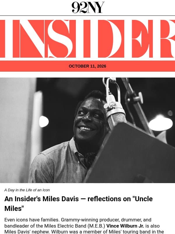 The Insider: Maya Hawke, Sarah Pidgeon, the new Ali G movie, and more email from 92nd Street Y