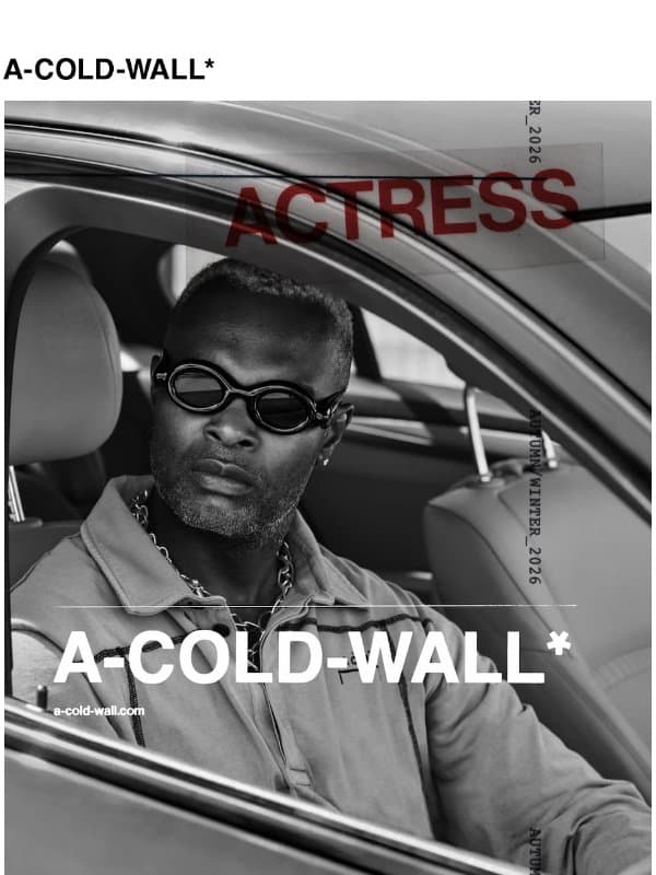 Autumn/Winter 26 Collection email from A-COLD-WALL*