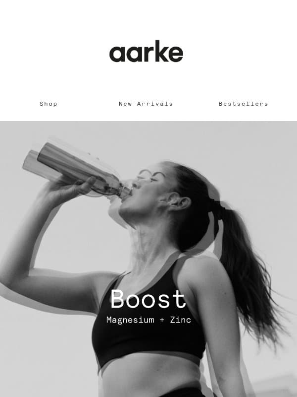 Introducing Boost Filter Granules email from Aarke