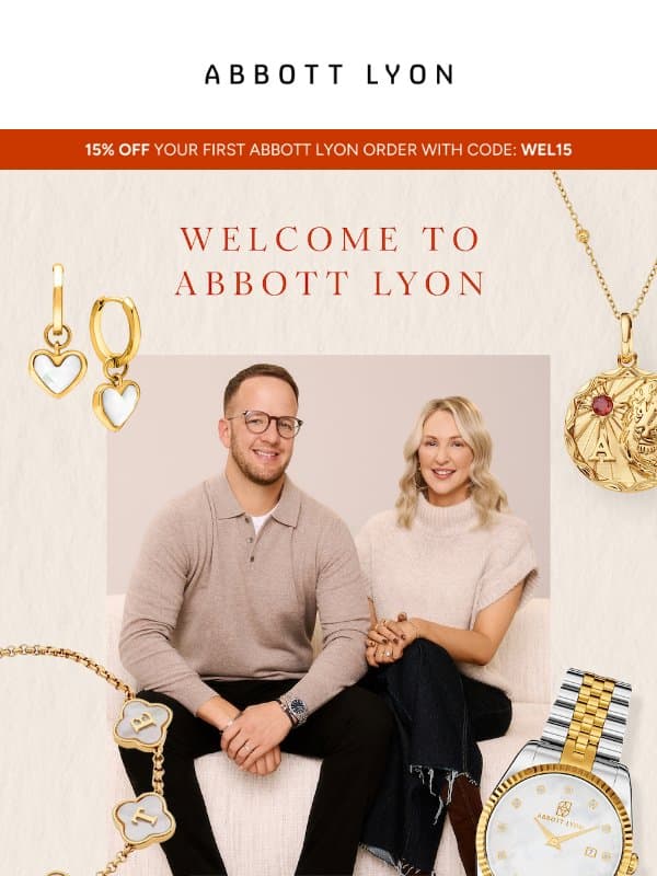 Welcome to Abbott Lyon, 🧡 email from Abbott Lyon